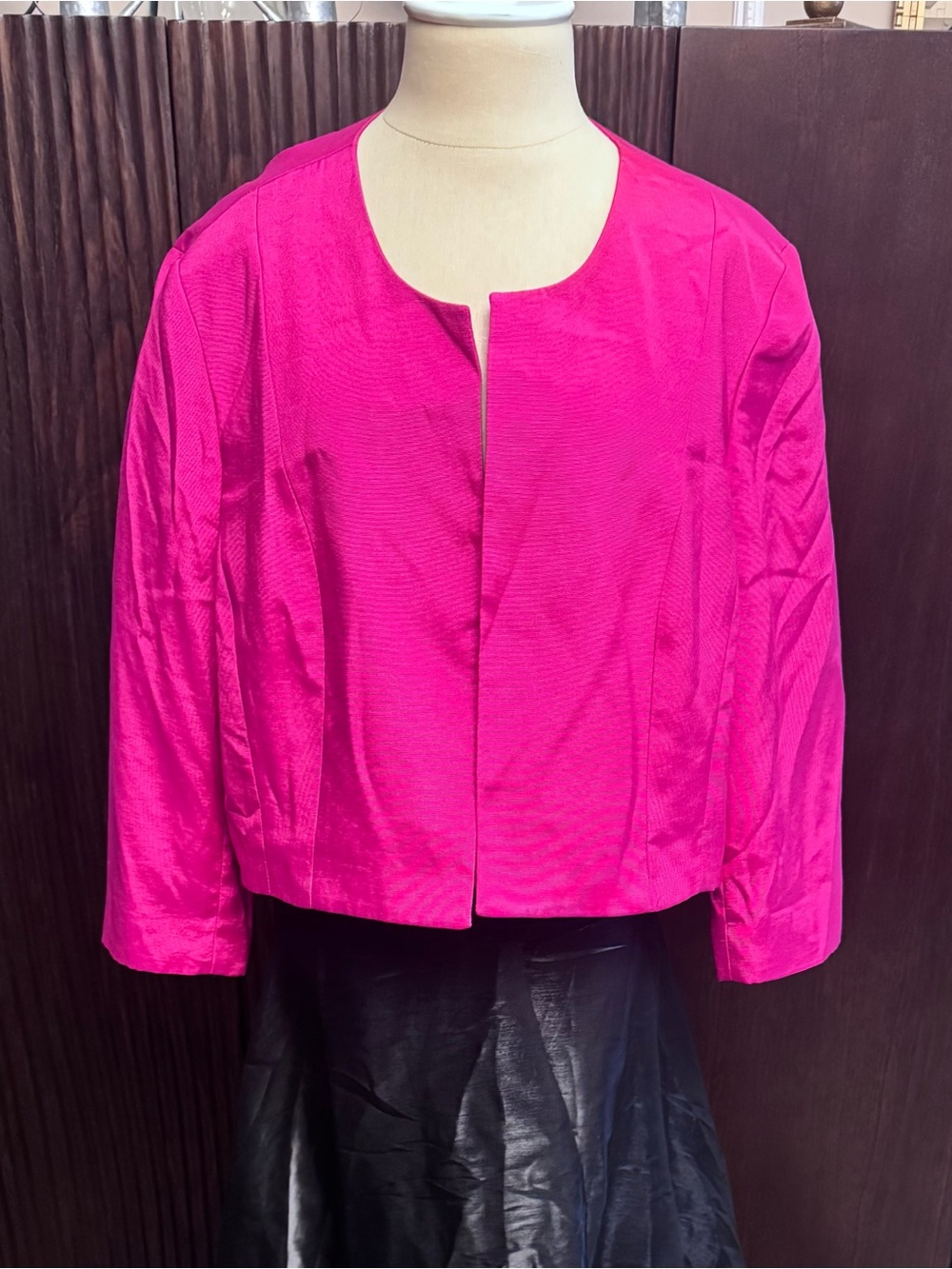 Nipon Boutique Bright Fuchsia Cropped Jacket